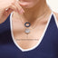 Sphere Pendant Necklace in White
