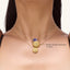 Sphere Pendant Necklace in Yellow