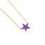 Star Pendant Necklace in Violet