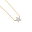 Star Pendant Necklace in White