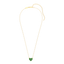 Heart Pendant Necklace in Green