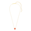 Sphere Pendant Necklace in Orange