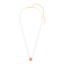 Sphere Pendant Necklace in Pink