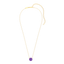 Sphere Pendant Necklace in Violet