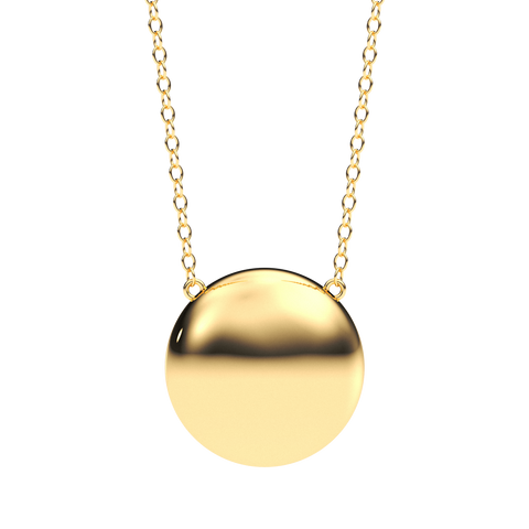 Sphere Pendant Necklace in Gold