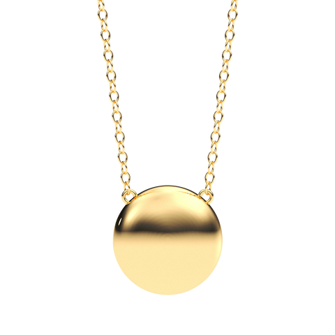 Sphere Pendant Necklace in Gold