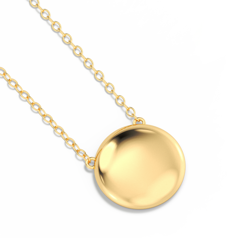 Sphere Pendant Necklace in Gold