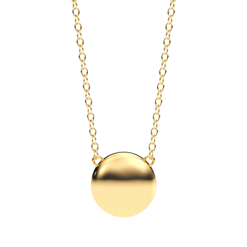 Sphere Pendant Necklace in Gold