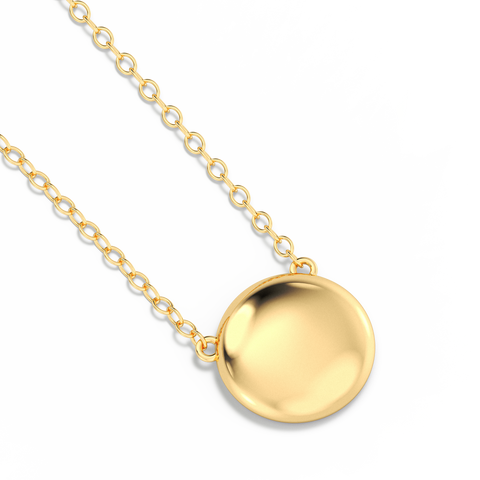 Sphere Pendant Necklace in Gold