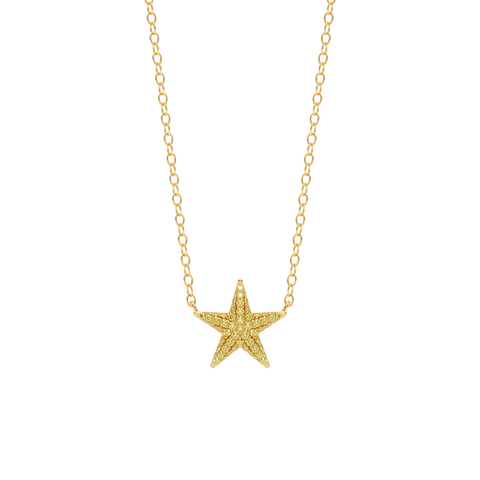 Star Pendant Necklace in Yellow