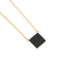 Cube Pendant Necklace in Black
