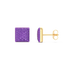 Cube Studs in Violet