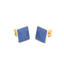 Cube Studs in Blue