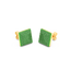 Cube Studs in Green