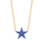 Star Pendant Necklace in Blue