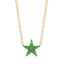 Star Pendant Necklace in Green