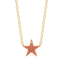 Star Pendant Necklace in Orange