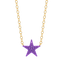 Star Pendant Necklace in Violet
