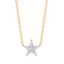 Star Pendant Necklace in White