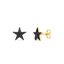 Star Studs in Black