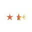Star Studs in Orange