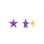Star Studs in Violet