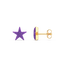 Star Studs in Violet