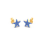 Star Studs in Blue