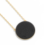 Sphere Pendant Necklace in Black
