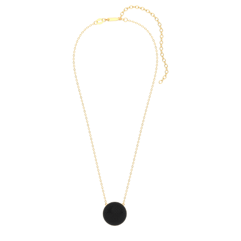 Sphere Pendant Necklace in Black