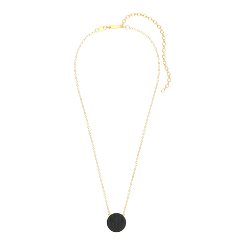 Sphere Pendant Necklace in Black
