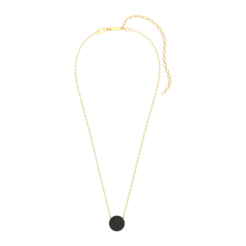 Sphere Pendant Necklace in Black