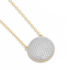 Sphere Pendant Necklace in White