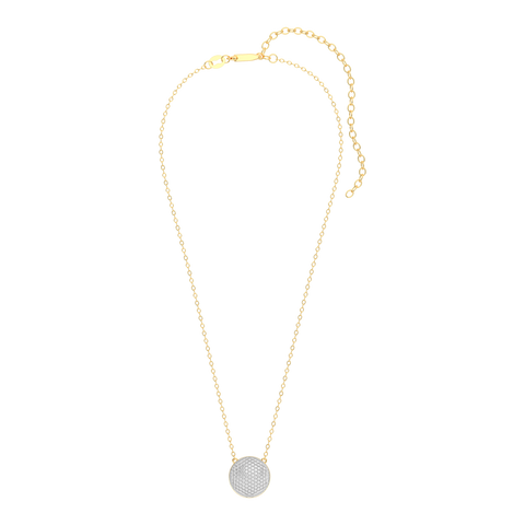 Sphere Pendant Necklace in White