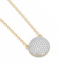 Sphere Pendant Necklace in White