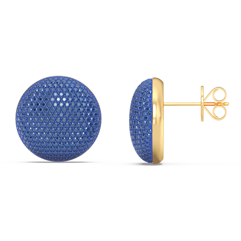 Sphere Studs in Blue