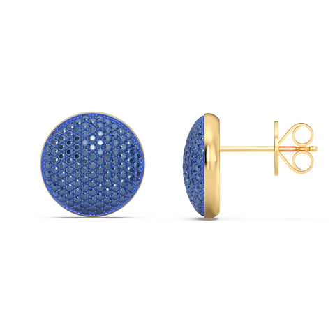 Sphere Studs in Blue