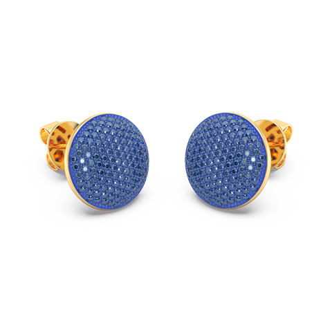 Sphere Studs in Blue