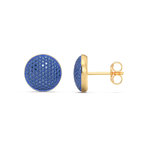 Sphere Studs in Blue