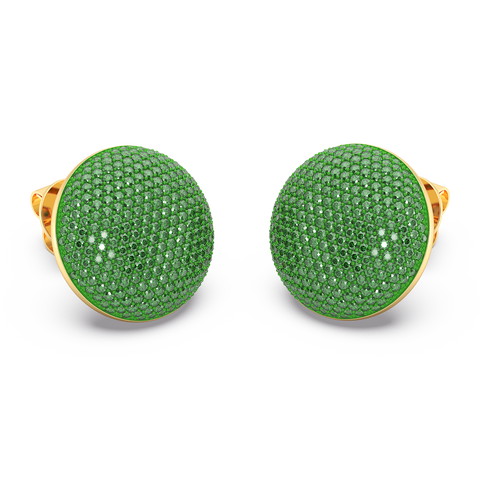 Sphere Studs in Green