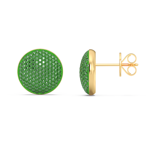 Sphere Studs in Green