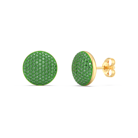 Sphere Studs in Green