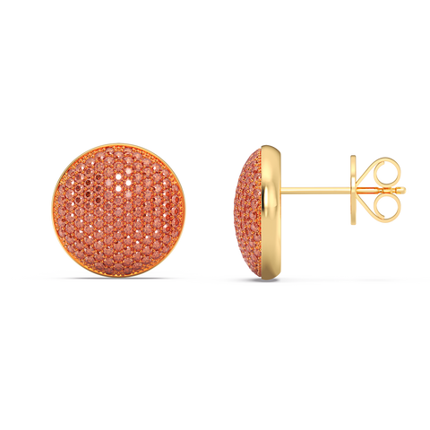 Sphere Studs in Orange