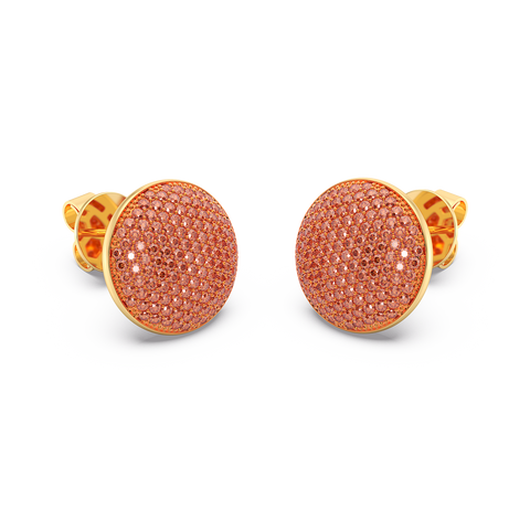 Sphere Studs in Orange