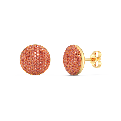 Sphere Studs in Orange