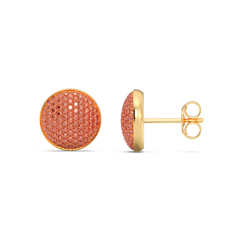 Sphere Studs in Orange
