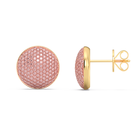Sphere Studs in Pink