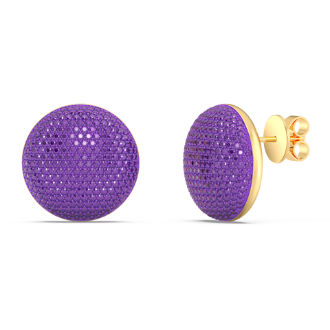 Sphere Studs in Purple