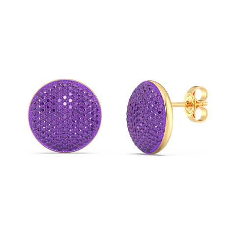 Sphere Studs in Purple