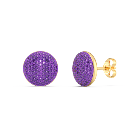 Sphere Studs in Purple